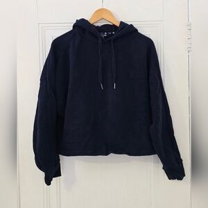 Sweaty Betty Hoodie Pullover Sweatshirt, Dark Blue, Size XL, 100% Cotton, Euc